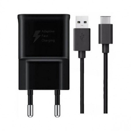 Cargador Compatible EP-TA20EBE + Cable USB Tipo C para Samsung Galaxy S8 / S9 / S10 / Edge / Note / Tab - Librephonia