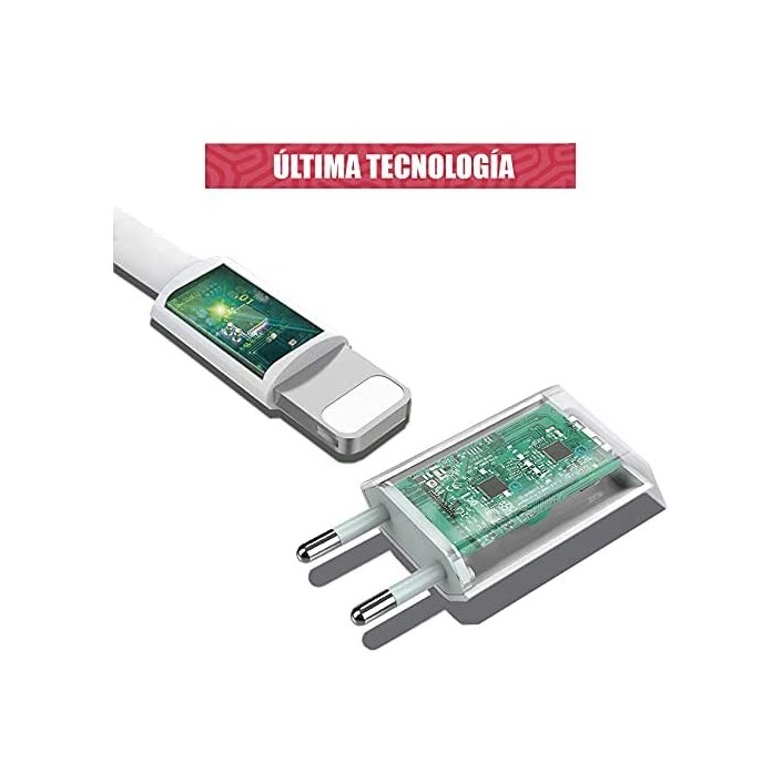 Cargador para Apple compatible con iPhone |...