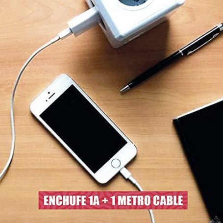 Cargador para Apple compatible con iPhone | iPad | iPod  MD813 USB + Cable MD818 - Librephonia