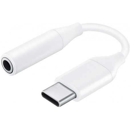 Adaptador Original Samsung de USB-C a Jack 3,5mm EE-UC10JUW Blanco
