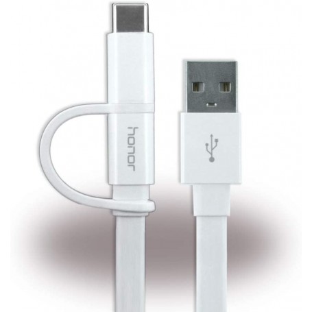 Cable de Datos Huawei AP55S Dual USB-C y micro USB 4071417 Blanco
