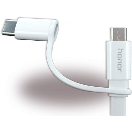 Cable de Datos Huawei AP55S Dual USB-C y micro USB 4071417 Blanco