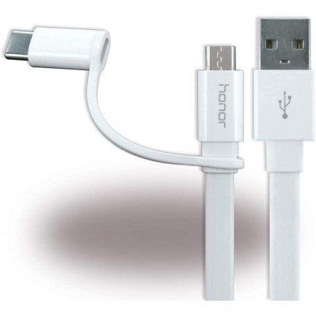 Cable de Datos Huawei AP55S Dual USB-C y micro USB 4071417 Blanco