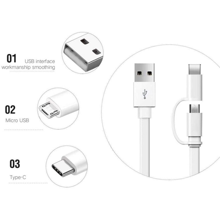 Cable de Datos Huawei AP55S Dual USB-C y micro...