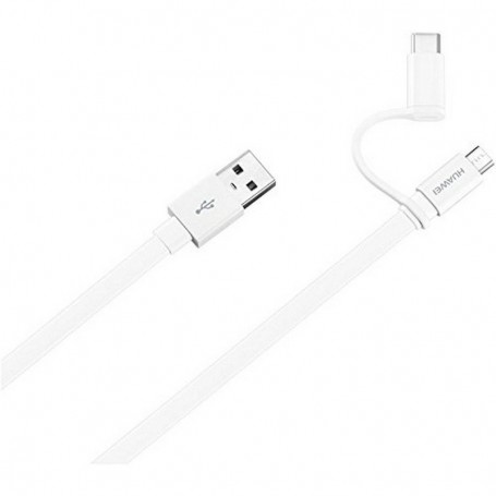 Cable de Datos Huawei AP55S Dual USB-C y micro USB 4071417 Blanco