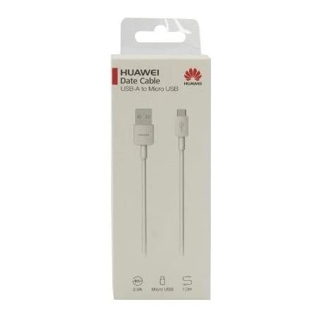 Cable Huawei Micro USB a USB Modelo CP70 55030216 de 1m Blanco