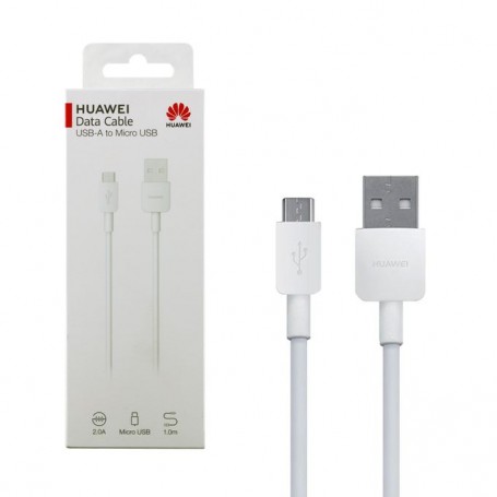 Cable Huawei Micro USB a USB Modelo CP70 55030216 de 1m Blanco
