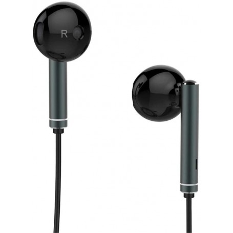 Auriculares AM116 Negro compatibles con Huawei | Samsung | Xiaomi