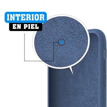 Funda Silicona para Apple iPhone 7 / 8 / SE 2020 Azul Océano - Librephonia