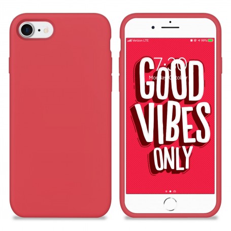 Funda Silicona para Apple iPhone 7 / 8 / SE 2020 Frambuesa - Librephonia