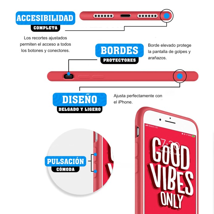 Funda Silicona para Apple iPhone 7 / 8 / SE...