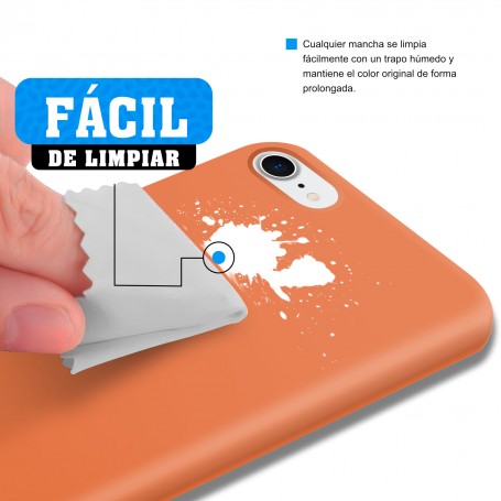 Funda Silicona para Apple iPhone 7 / 8 / SE 2020 Vitamina C - Librephonia