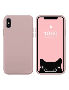 Funda Silicona para Apple iPhone X / Xs Rosa Arena -...