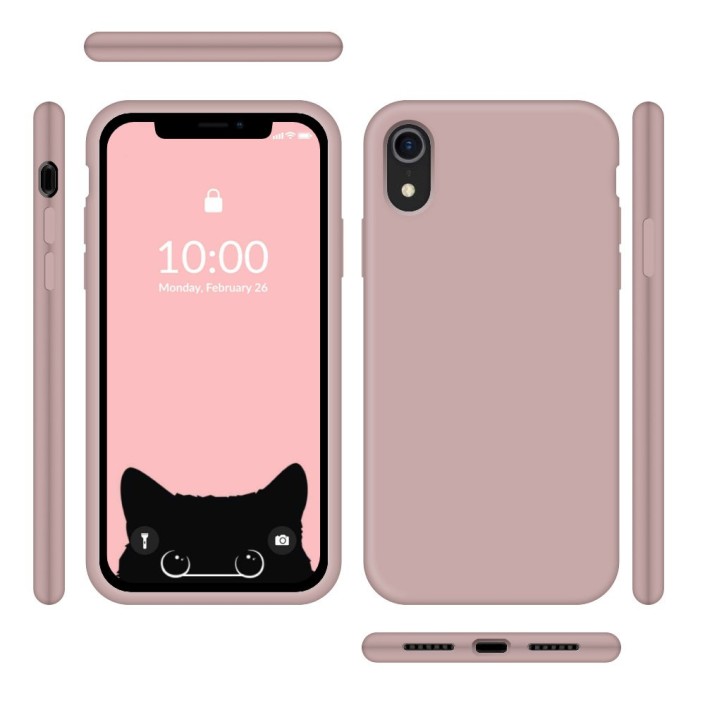 Funda Silicona para Apple iPhone Xr Rosa Arena...