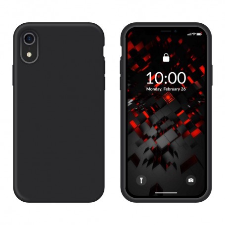 Funda Silicona para Apple iPhone Xr Negro Librephonia