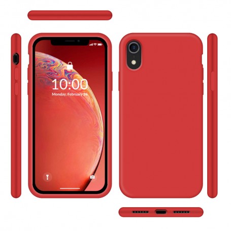 Funda Silicona para Apple iPhone Xr Rojo - Librephonia