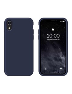 Funda Silicona para Apple iPhone Xr Azul Medianoche -...