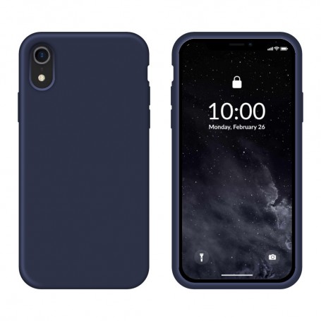 Funda Silicona para Apple iPhone Xr Azul Medianoche - Librephonia