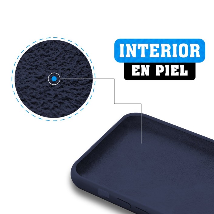 Funda Silicona para Apple iPhone Xr Azul...