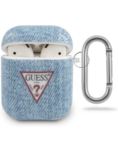 Funda Guess Silicona para Apple Airpods Jeans Collection