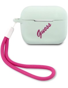 Funda Guess Silicona para Apple Airpods Pro Vintage Verde...
